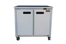 Cooltech 2-Door Low Boy Worktop Freezer 36"