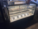 COMMERCIAL 69” GLASS REFRIGERATED DISPLAY DELI CASE BROKEN GLASS