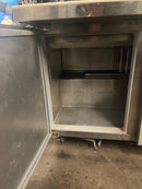 CONTINENTAL SW72-30M 72” MEGA TOP PAN RAIL REFRIGERATOR COOLER PREP TABLE USED