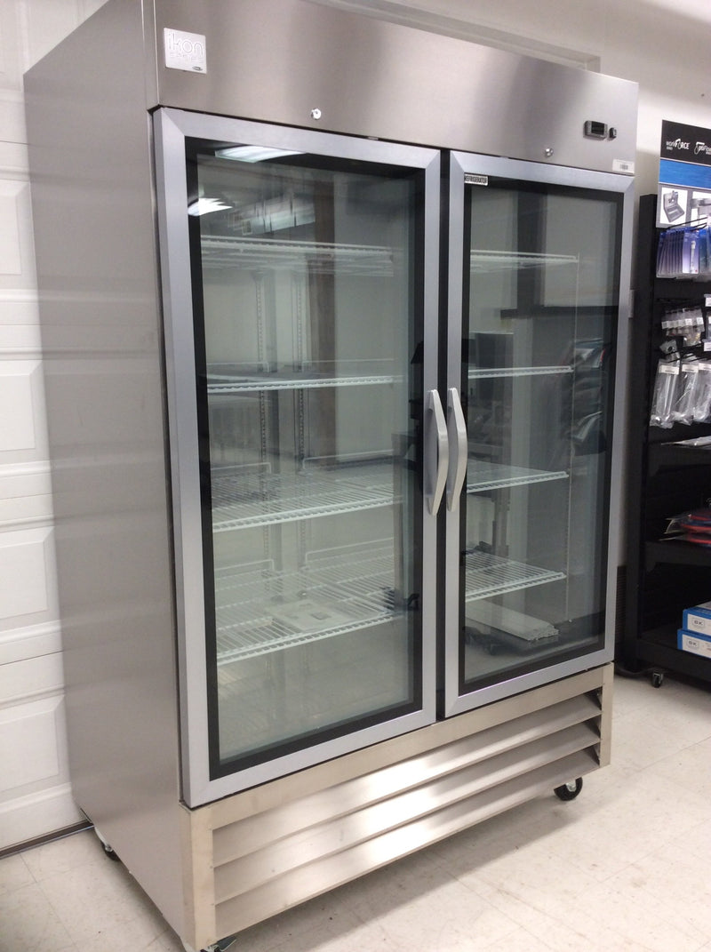 Ikon IB54RG Double Glass Door Bottom Mount Refrigerator