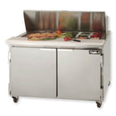 Leader ESLM48 48" Mega Top Sandwich & Salad Refrigerated Prep Table with 2 Door, Bain Marie, ETL-S