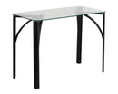 Flashfurniture Contemporary Desk With Clear Tempered Glass Top