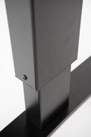 Luxor 60" Electric Standing Desk with Black Frame and Black Oak Top