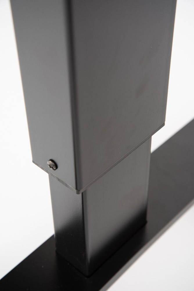 Luxor 60" Electric Standing Desk with Black Frame and Black Oak Top