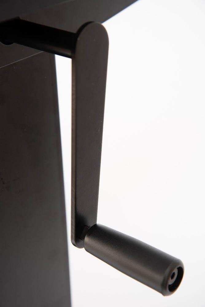 Luxor 60" Electric Standing Desk with Black Frame and Black Oak Top