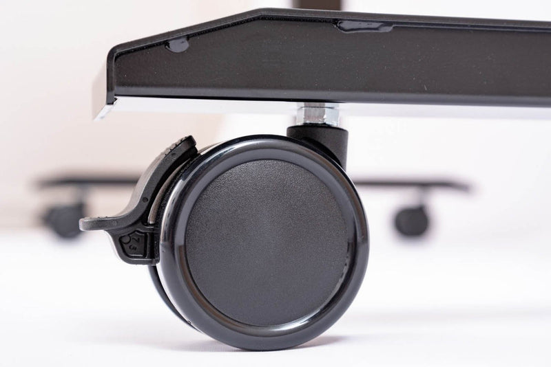 Luxor 60" Electric Standing Desk with Black Frame and Black Oak Top