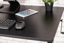 Luxor 60" Electric Standing Desk with Black Frame and Black Oak Top