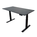 Luxor 60" Electric Standing Desk with Black Frame and Black Oak Top