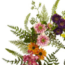 Nearly Naturals Artificial Decorative Hanging 22" Mixed Color Wreath