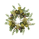 Nearly Natural Home Accent 20" Artichoke Floral Wreath Multi