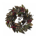 Nearly Natural 24" Pinecone, Berry And Feather Wreath