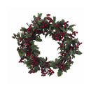 Nearly Natural Home Accent 24" Holly Berry Wreath