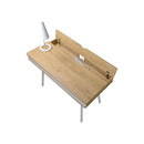 Techni Mobili Workstation with Cord Management and Storage Pine