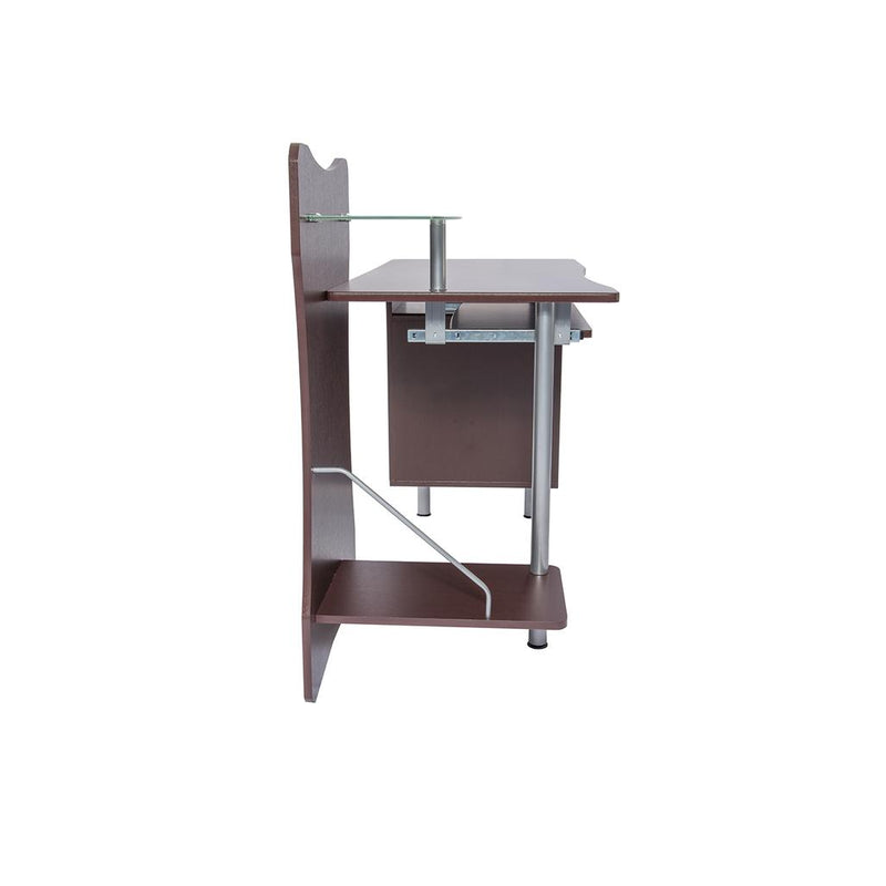 Techni Mobili Computer Desk Chocolate. 1 Box Chocolate