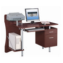 Techni Mobili Computer Desk Chocolate. 1 Box Chocolate