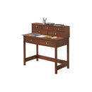 Techni Mobili Elegant Desk/Hall Table with Storage Oak