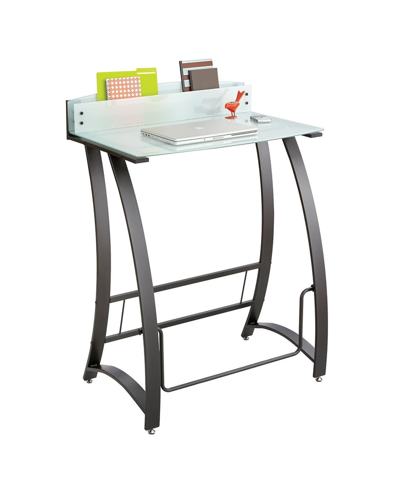 Xpressions Stand-up Desk, Tempered Glass Laptop Desk