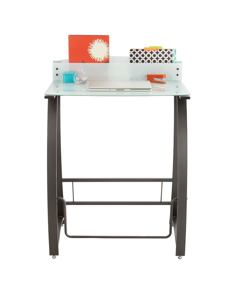 Xpressions Stand-up Desk, Tempered Glass Laptop Desk