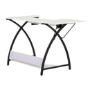 Studio Comet Hobby and Sewing Table - Black/White
