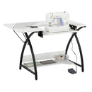 Studio Comet Hobby and Sewing Table - Black/White