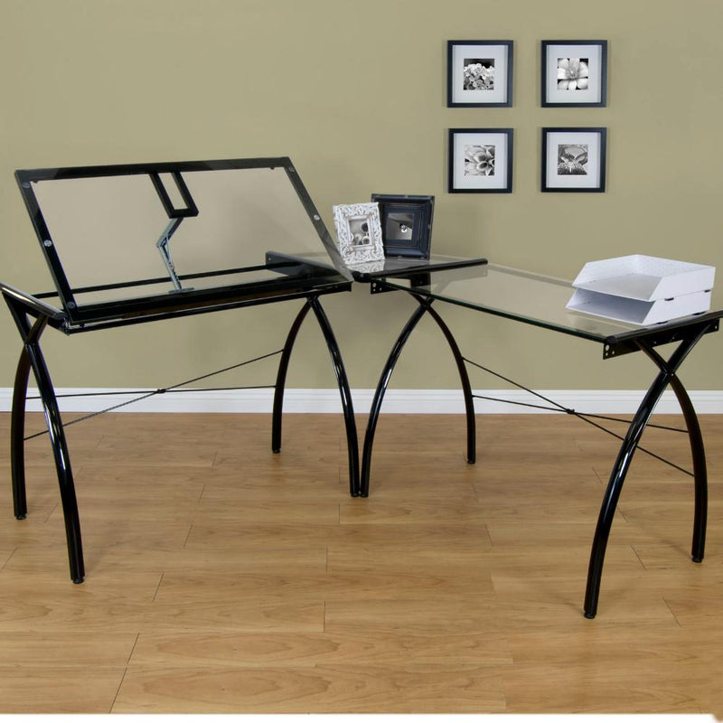 Studio Futura LS Work Center with Tilt / Black / Clear Glass