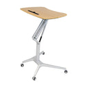 Stow Away Desk, Folding Desk - Silver / Black