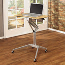 Stow Away Desk, Folding Desk - Silver / Black