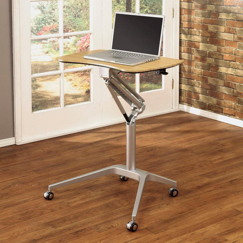 Stow Away Desk, Folding Desk - Silver / Black
