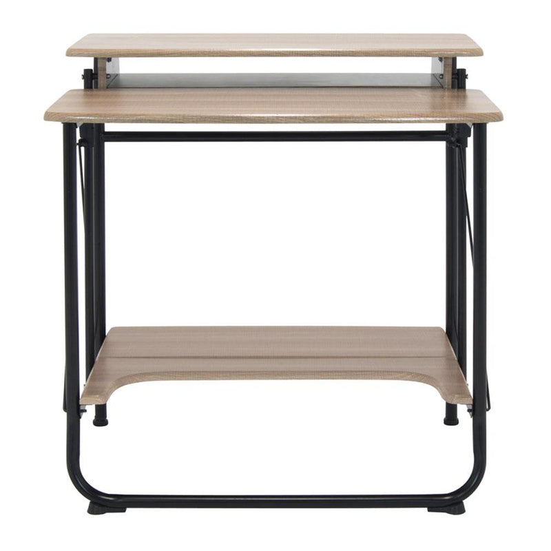 Stow Away Desk, Folding Desk - Black / Driftwood