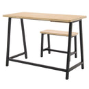 Calico Designs Ashwood Homeroom Desk and Bench - Ashwood / Graphite