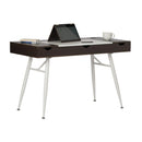 Calico Designs Nook Desk with Multiple Storage Compartments - White/Dark Walnut