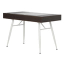 Calico Designs Nook Desk with Multiple Storage Compartments - White/Dark Walnut