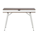 Calico Designs Nook Desk with Multiple Storage Compartments - Graphite/Ashwood