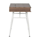 Calico Designs Nook Desk with Multiple Storage Compartments - Graphite/Ashwood