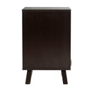 Calico Designs Nook Desk with Multiple Storage Compartments - White/Dark Walnut