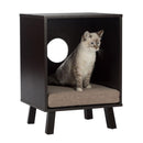 Calico Designs Nook Desk with Multiple Storage Compartments - White/Dark Walnut