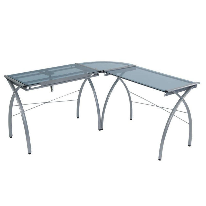 Studio Designs Futura LS WorkCenter with Tilt (Silver/Blue Glass)