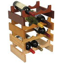 Wooden Mallet 9 Bottle Dakota Wine Rack Light Oak