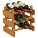 Wooden Mallet 9 Bottle Dakota Wine Rack Medium Oak