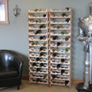 Wooden Mallet 9 Bottle Dakota Wine Rack Medium Oak