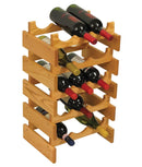 Wooden Mallet 15 Bottle Dakota Wine Rack Light Oak