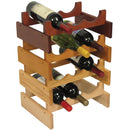Wooden Mallet 15 Bottle Dakota Wine Rack Medium Oak