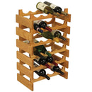 Wooden Mallet 24 Bottle Dakota Wine Rack Light Oak