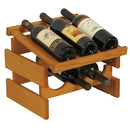 Wooden Mallet 6 Bottle Dakota Wine Rack with Display Top Medium Oak