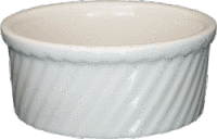 ITI SOFS-8-EW 8.5 Oz European White Souffle Swirl Dish