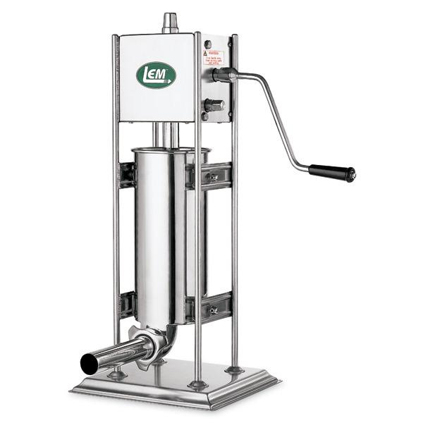 Meat Stuffer Big Bite 10lb Stainless Steel Vertical w/2 Speeds |LEM| 1112