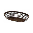 Thunder Group PLBK938B 9 3/8" Oval Basket, Brown