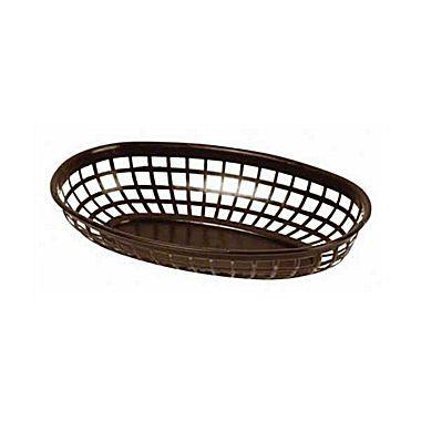 Thunder Group PLBK938B 9 3/8" Oval Basket, Brown