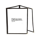 Thunder Group PLMENU-3BL Triple Fold Menu Cover, 8 1/2" X 11" Black