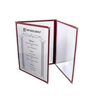 Thunder Group PLMENU-3MA Triple Fold Menu Cover, 8 1/2" X 11" Maroon